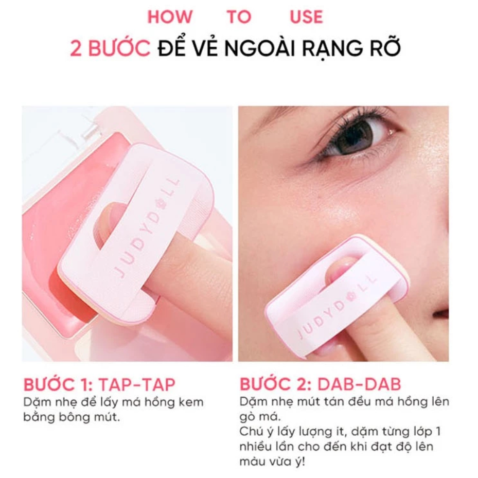 Má hồng kem Judydoll Glow Blush Balm - Ảnh 4