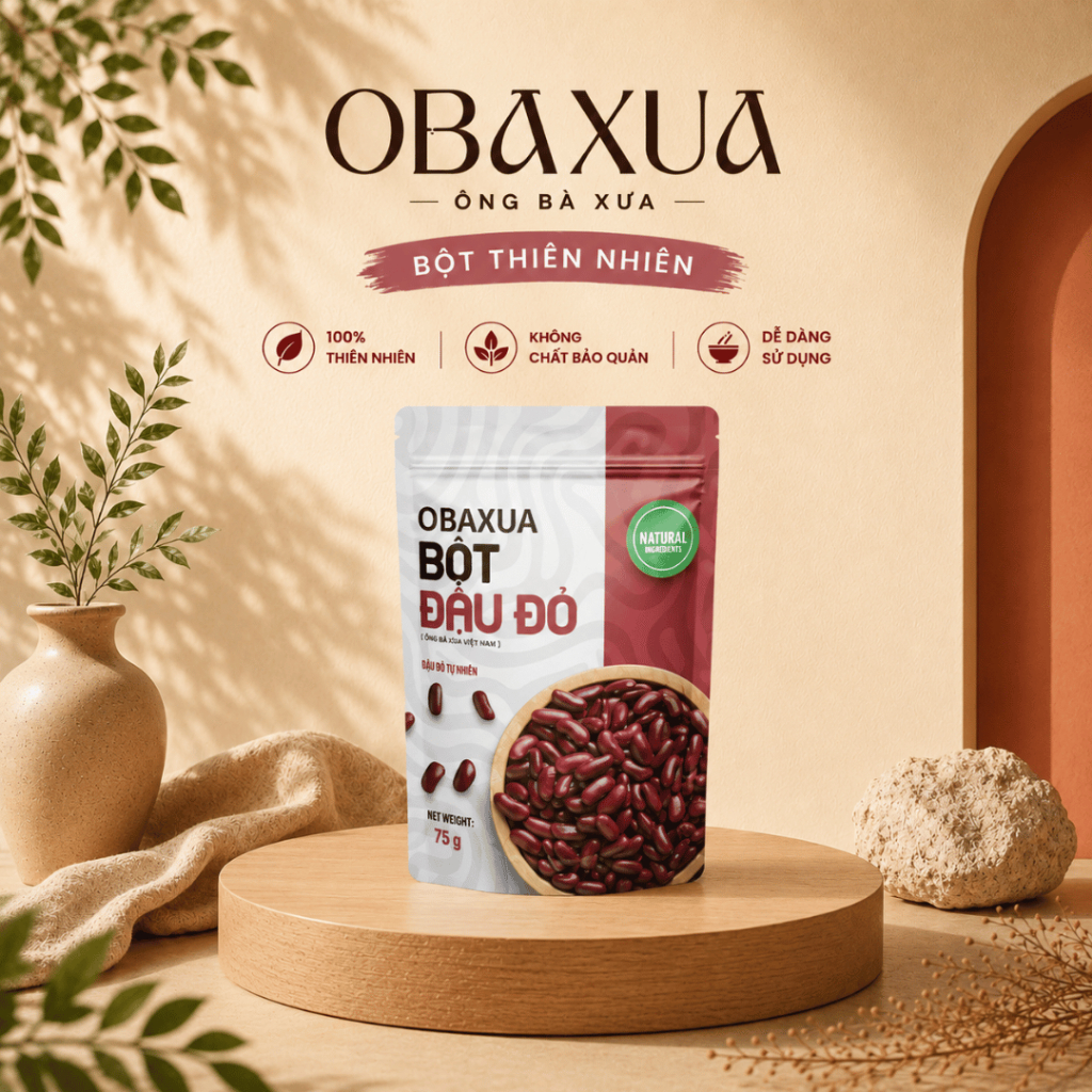 Bột đậu đỏ OBAXUA 500G - Ảnh 2