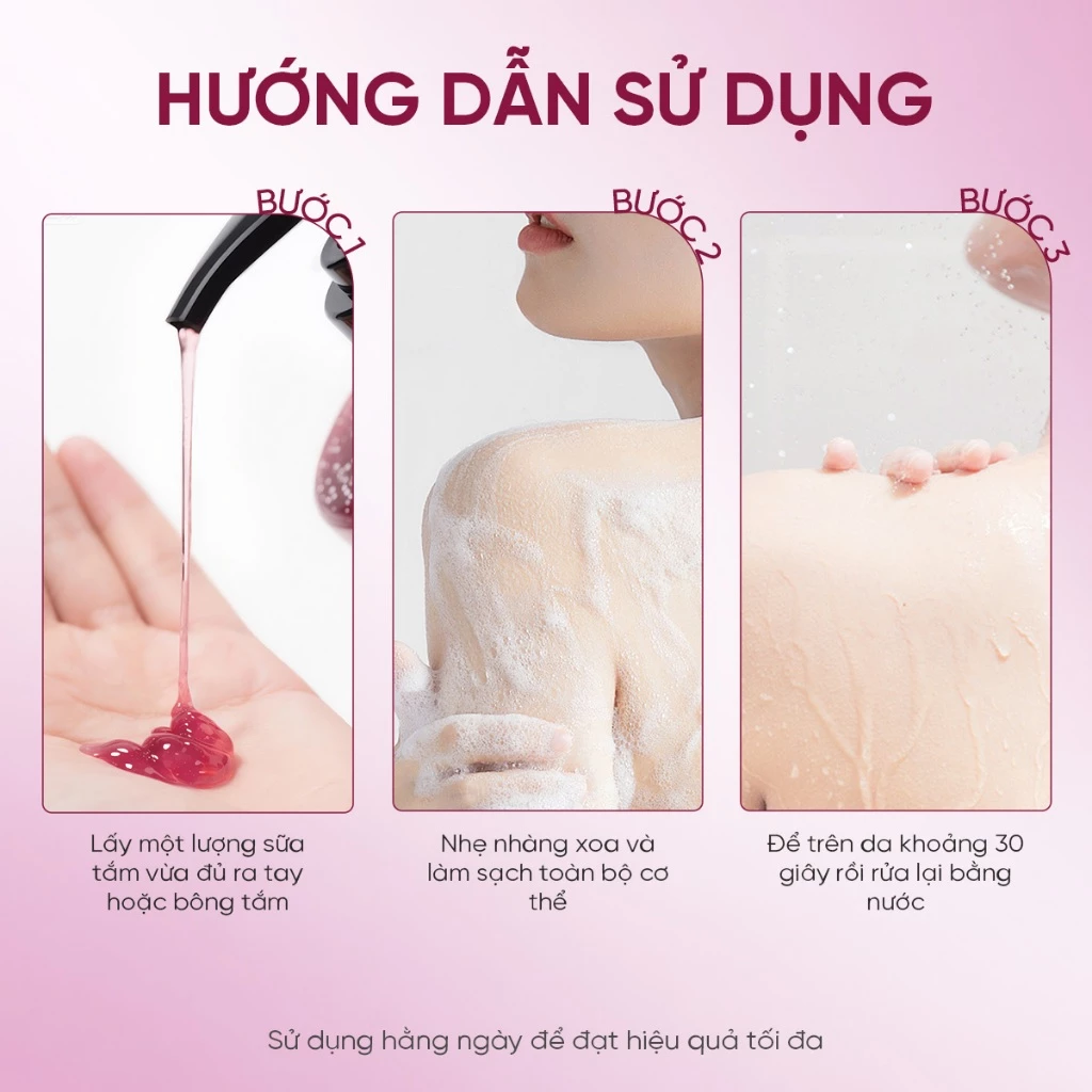 Sữa tắm Grace And Glow Black Opium Brightening Scrub Body Wash 400ml - Ảnh 5