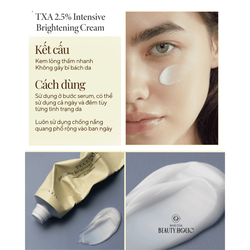 Kem dưỡng AXIS-Y - TXA 2.5% Intensive Brightening Cream 50ml - Ảnh 2