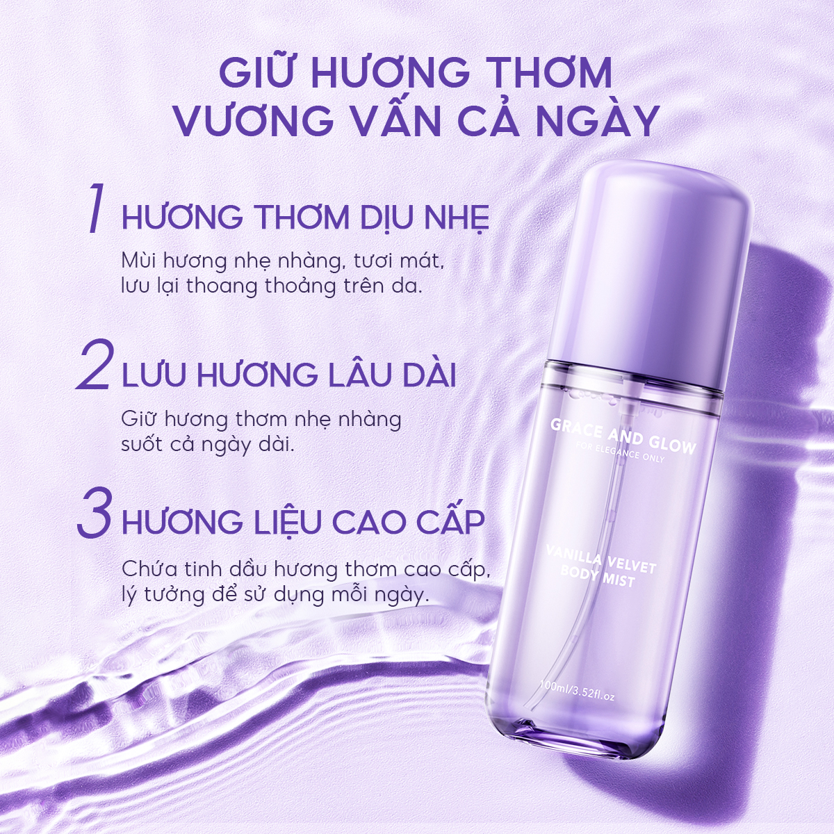 Xịt thơm body Grace and Glow Black Opium Body Mist 100ml - Ảnh 4