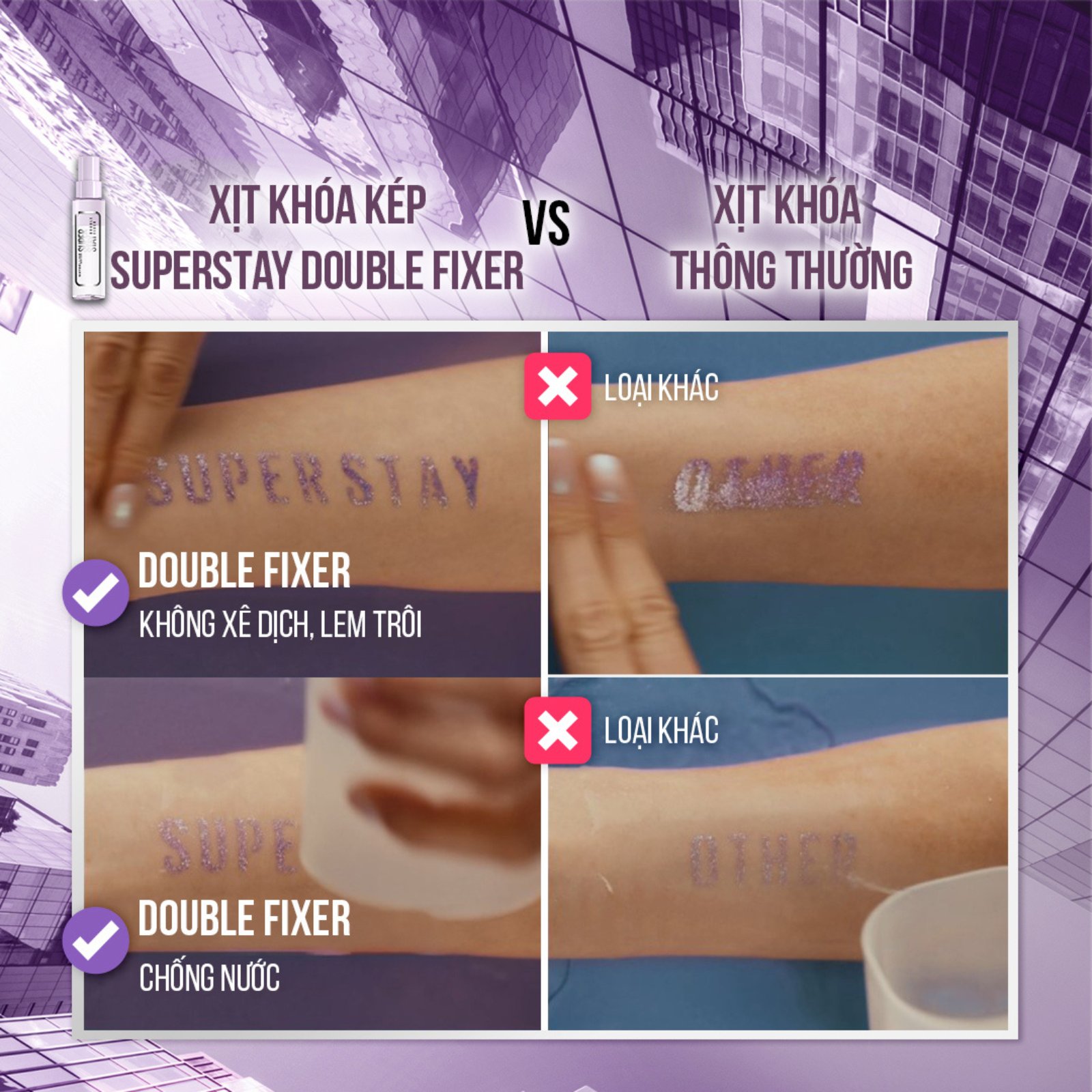 Xịt Khóa Nền Maybelline Superstay Double Fixer Spray 55ml - Ảnh 2