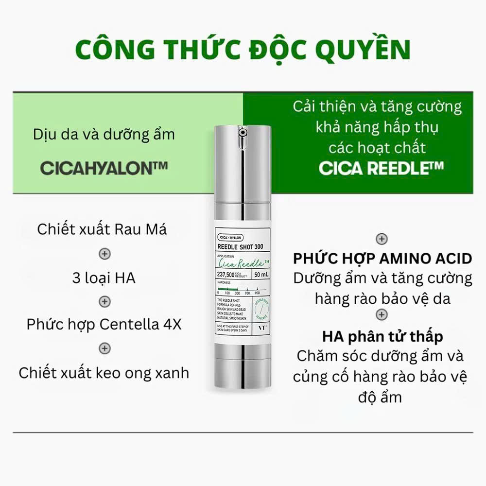Tinh chất VT Cosmetics Cica Reedle Shot 300 Essence 50ml - Ảnh 2