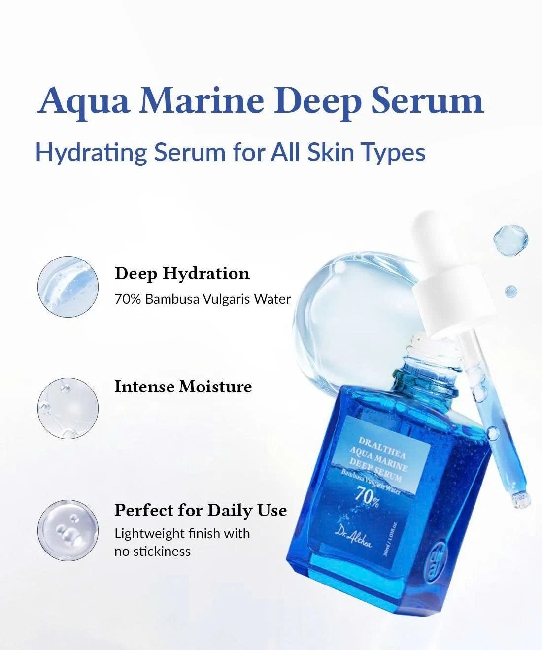 Tinh chất Dr.Althea Aqua Marine Deep Serum 30ml - Ảnh 4
