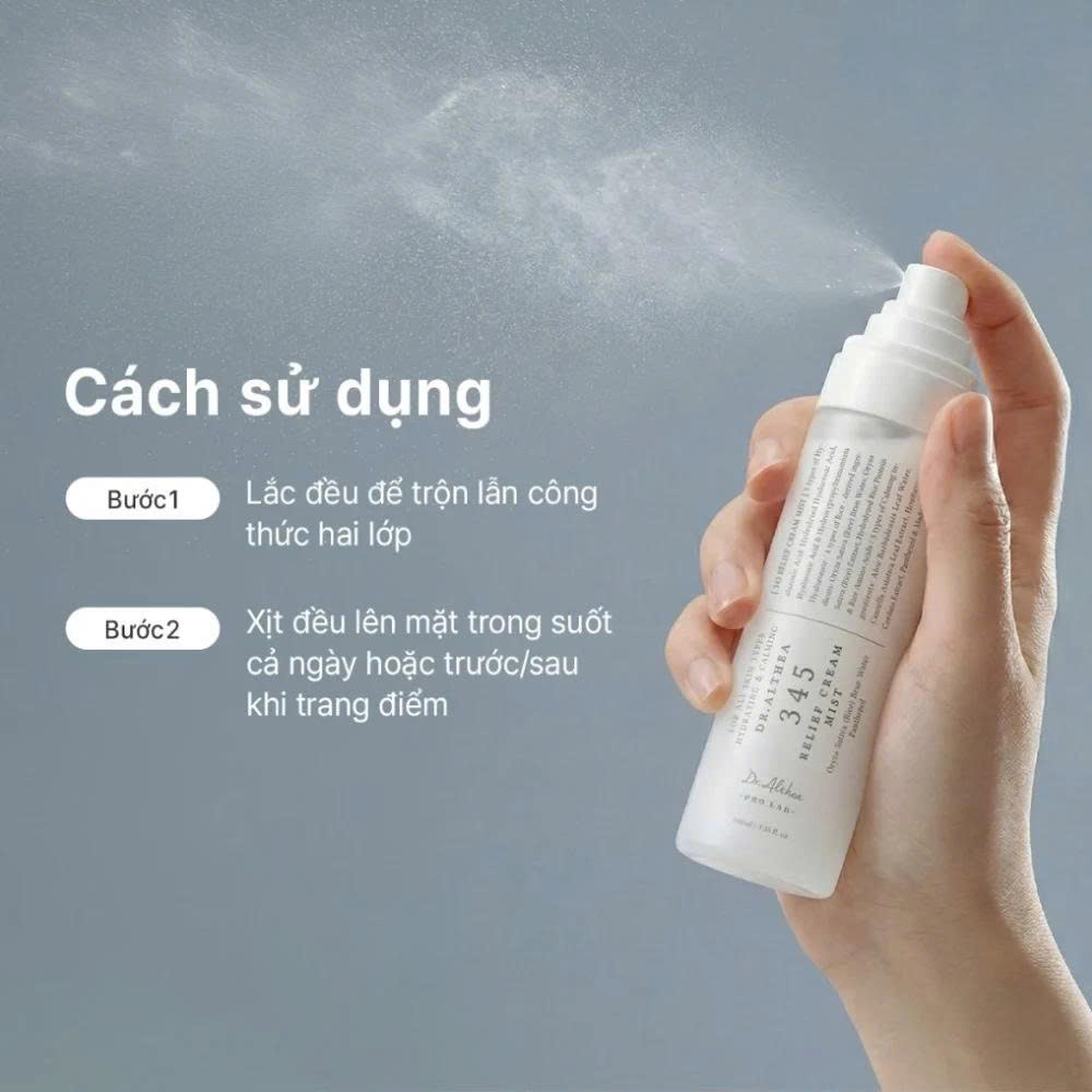 Xịt khoáng Dr.Althea 345 Relief Cream Mist 100ml - Ảnh 5
