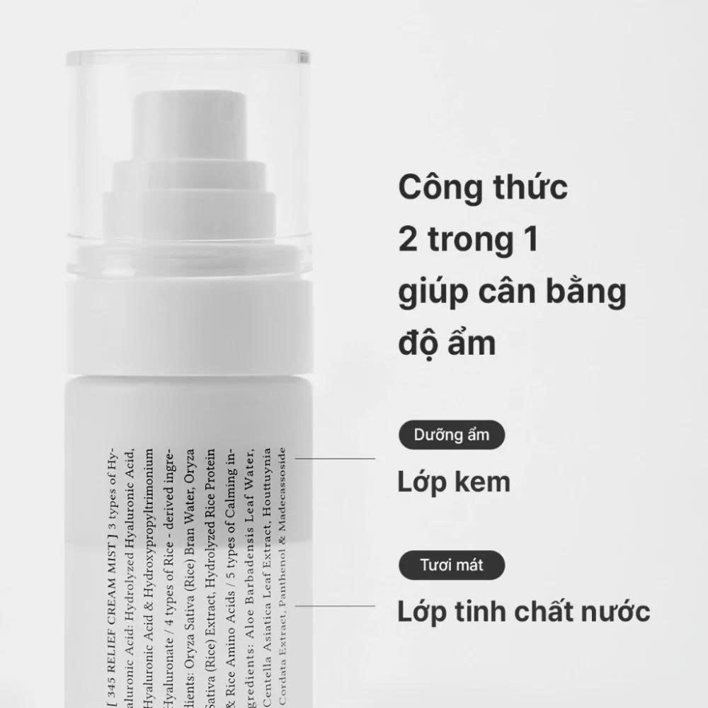 Xịt khoáng Dr.Althea 345 Relief Cream Mist 100ml - Ảnh 3