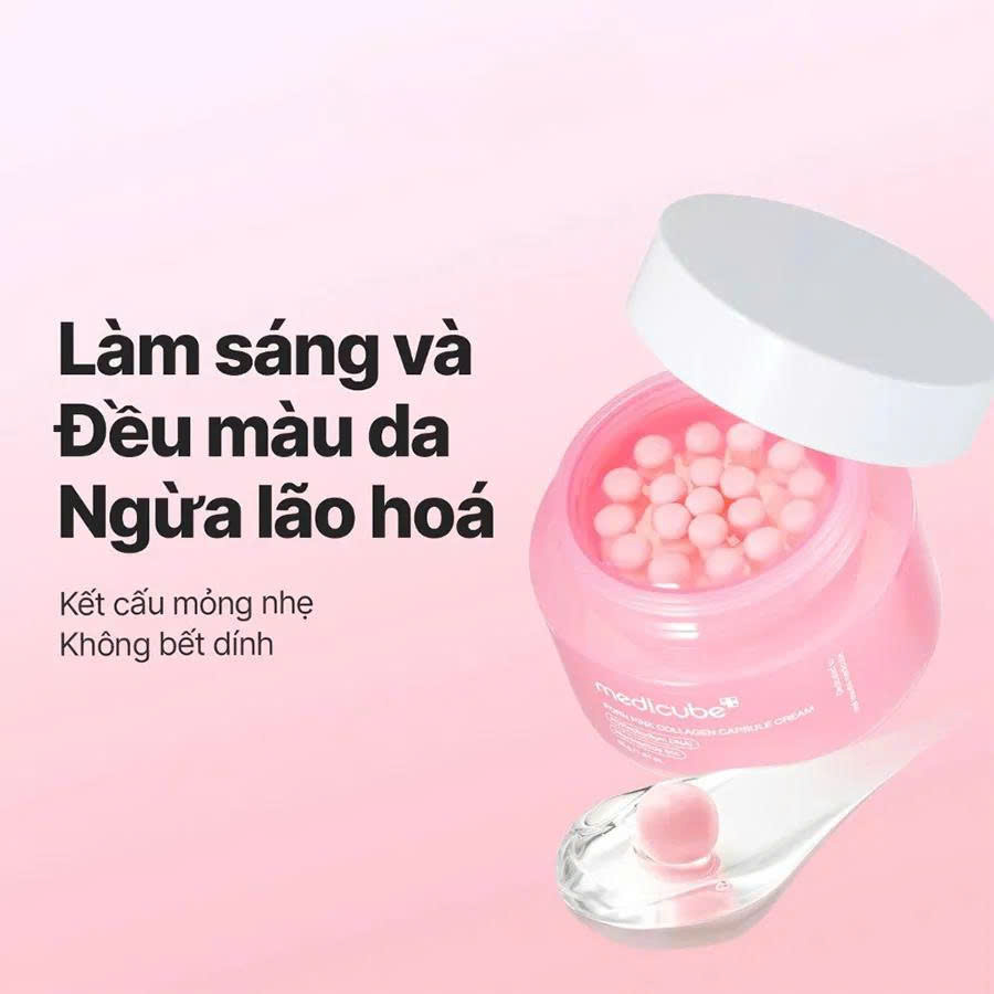 Kem dưỡng Medicube PDRN Pink Collagen Capsule Cream 55g - Ảnh 2