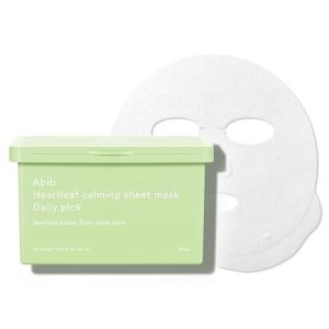 Hộp mặt nạ Abib Heartleaf Calming Sheet Mask Daily Pick 30 miếng