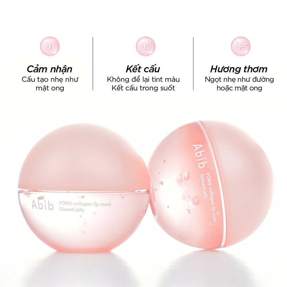Mặt nạ ngủ môi Abib PDRN Collagen Lip Mask Glazed Jelly 11g - Ảnh 3