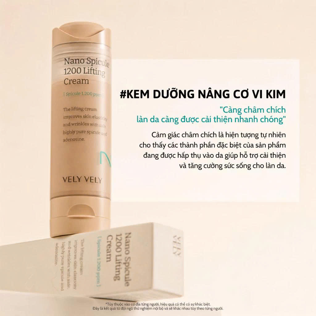 Kem dưỡng Vely Vely Nano Spicule 1200 Lifting Cream 50ml - Ảnh 2
