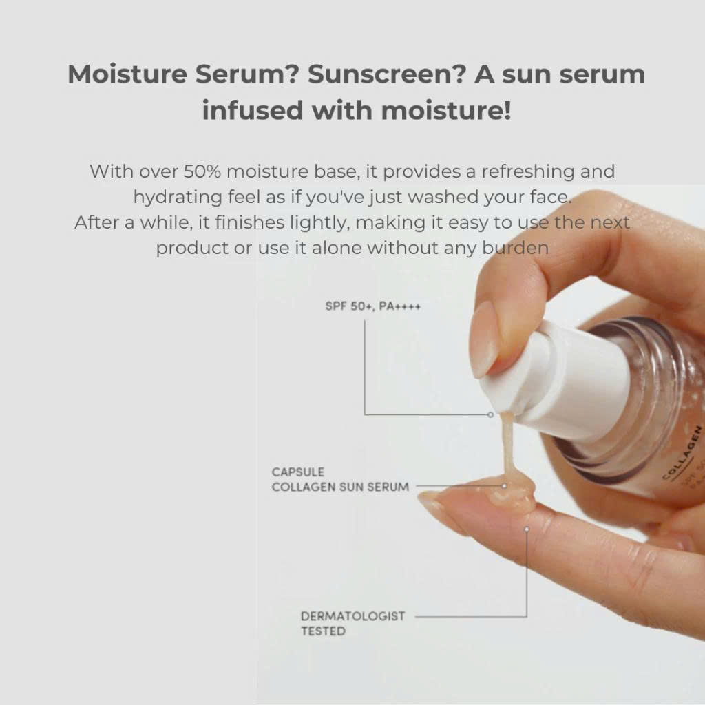 Tinh chất chống nắng Vely Vely Collagen Sun Serum SPF50+ PA+++ 30ml - Ảnh 3