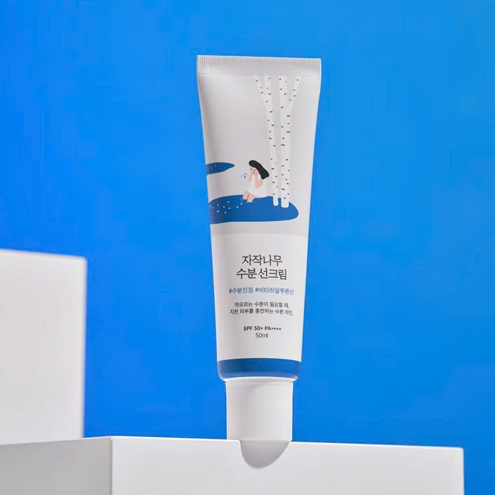 Kem chống nắng Round Lab Birch Juice Moisturizing Sunscreen SPF50+ 50ml (xanh dương) - Ảnh 2