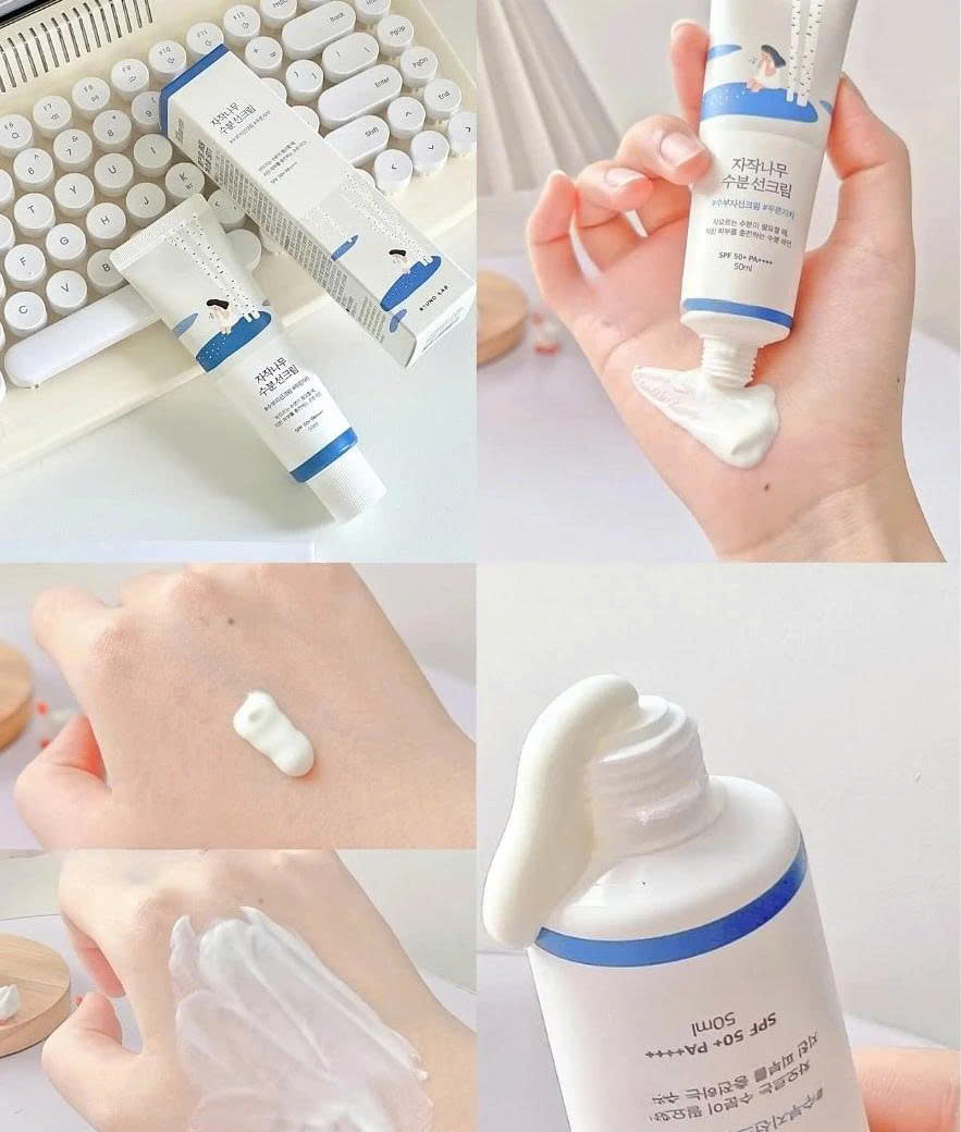 Kem chống nắng Round Lab Birch Juice Moisturizing Sunscreen SPF50+ 50ml (xanh dương) - Ảnh 5