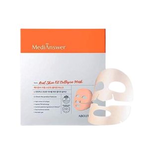 Hộp 4 miếng Mặt nạ thạch MediAnswer Real Skin Fit Collagen Mask (cam)