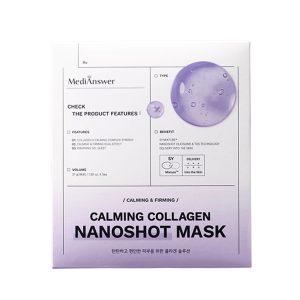 Hộp 5 miếng Mặt nạ thạch MediAnswer Nanoshot Mask 37g #Calming Collagen