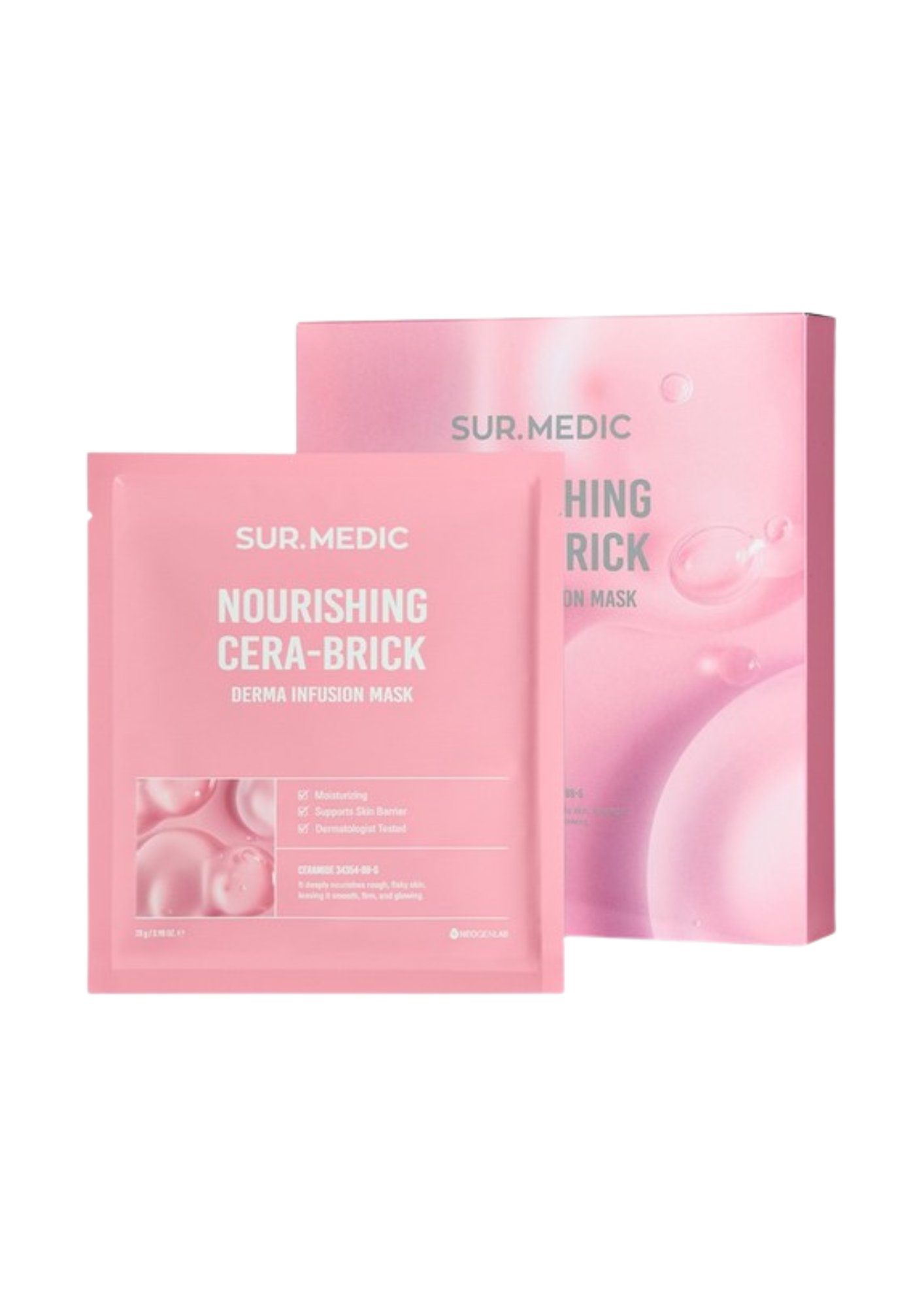 Hộp 10 miếng Mặt nạ Sur.medic Nourishing Cera-Brick Derma Infusion Mask