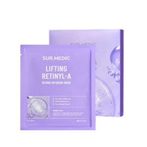 Hộp 10 miếng mặt nạ Sur.Medic Lifting Retinyl-A Derma Infusion Mask 28g (Tím)